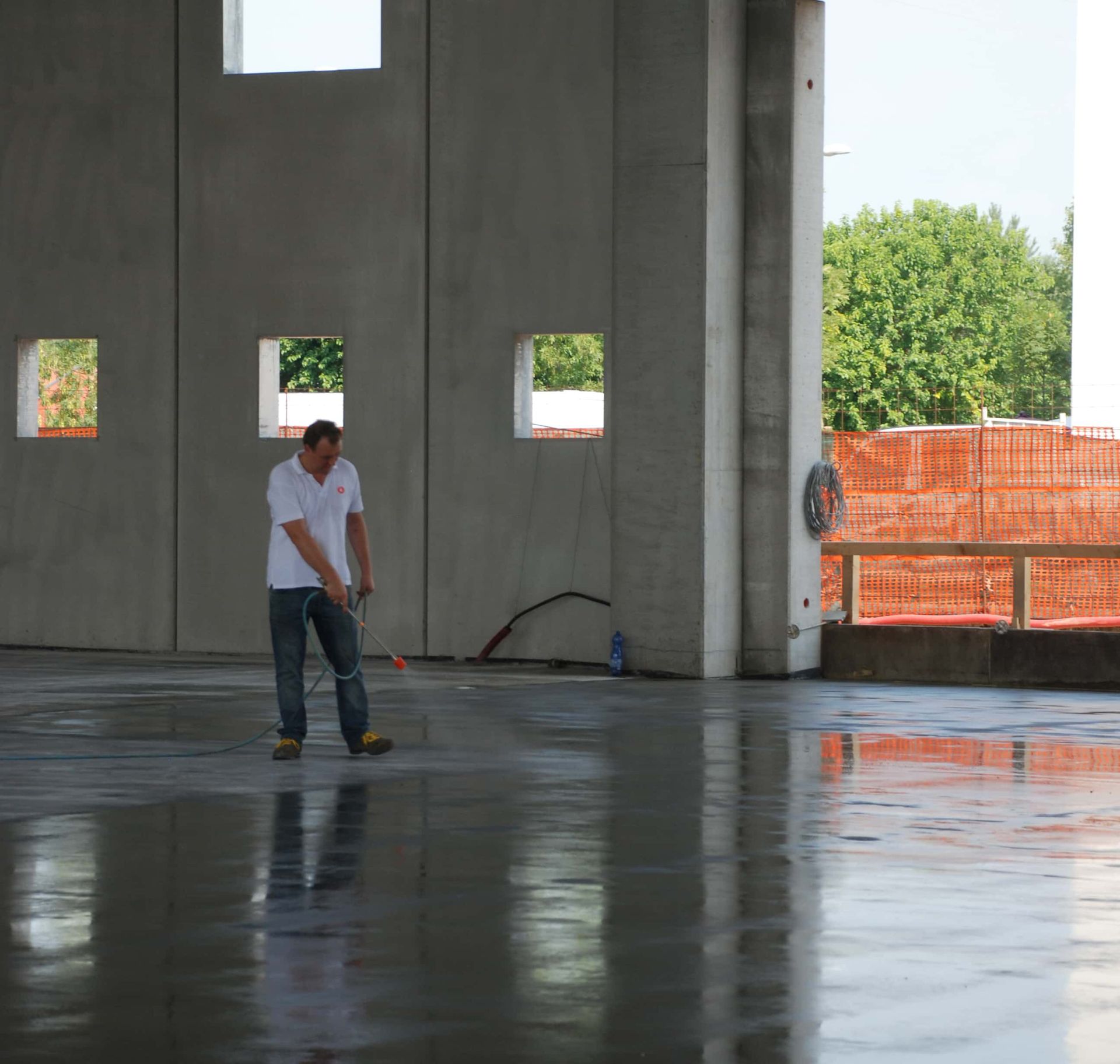 Pavishield applied to the Faresin SpA warehouse floor