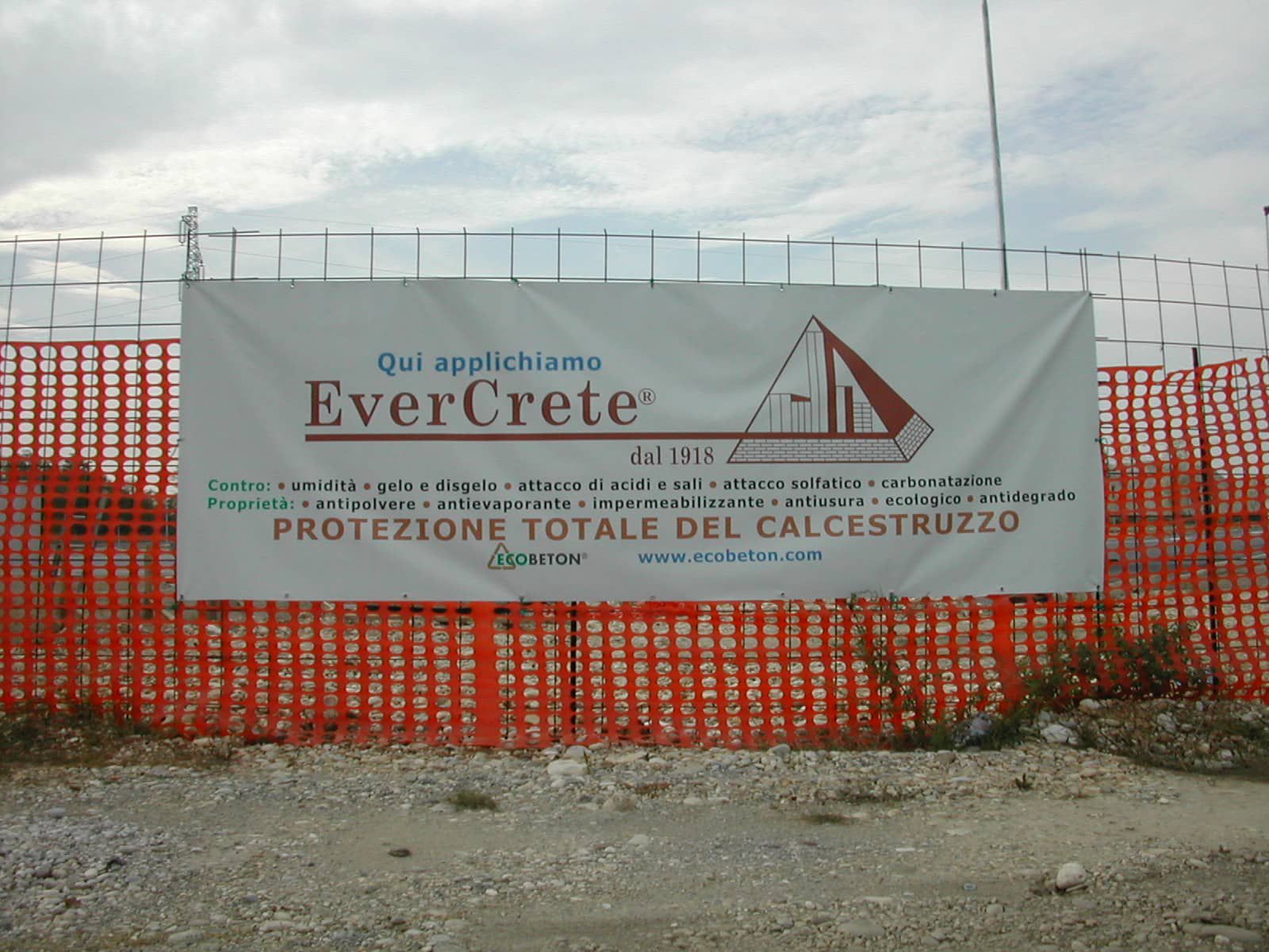 Evercrete Pavishield applied at the San Benedetto plant
