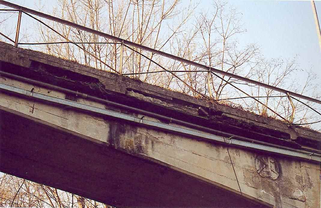 Calvene bridge - condition of the concrete before the works