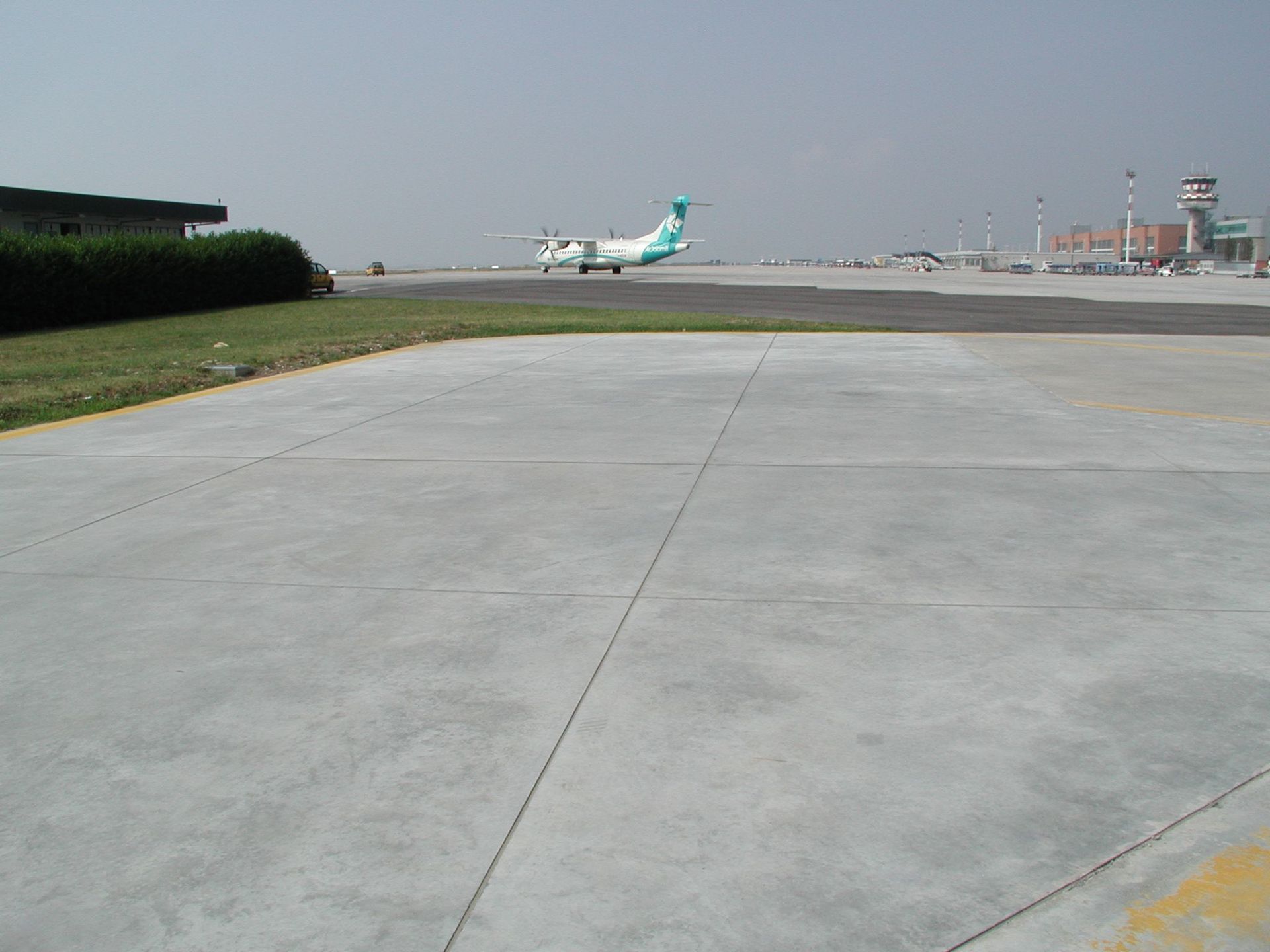 Airport heliport apron treated with Evercrete Pavishield