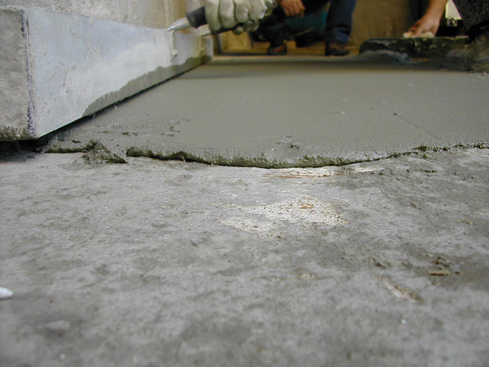 Power-floated screed with Bonding Agent at Chiusaforte