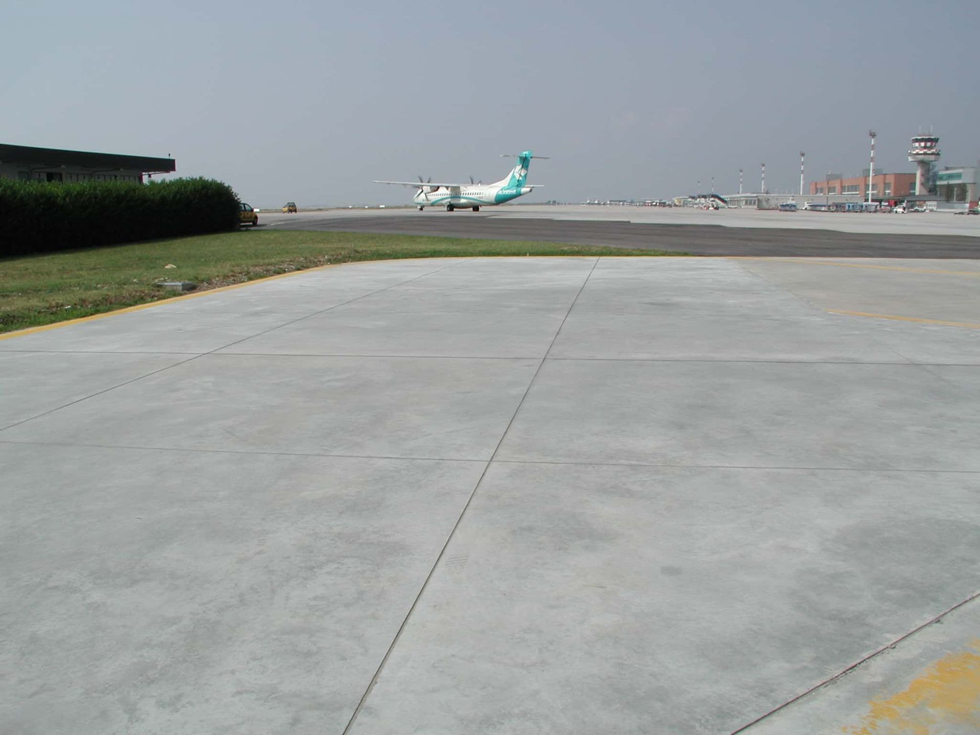 Heliport apron treated with Evercrete Pavishield