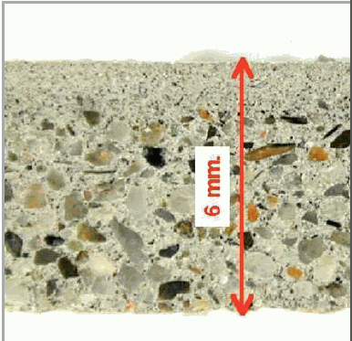 Bleeding in a cement screed